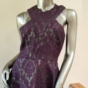 Purple Lace Dress - with Free Gift